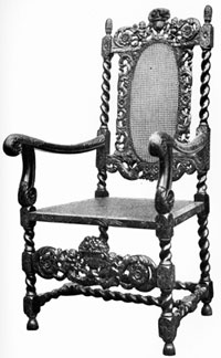 PLATE XV - 17th century chair